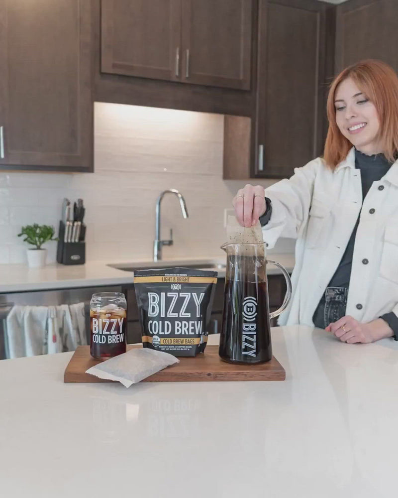 
                  
                    Load and play video in Gallery viewer, Bizzy-Organic-Cold-Brew-Coffee | Brewer&amp;#39;s Choice | Variety 3-Pack | Brew Bags
                  
                
