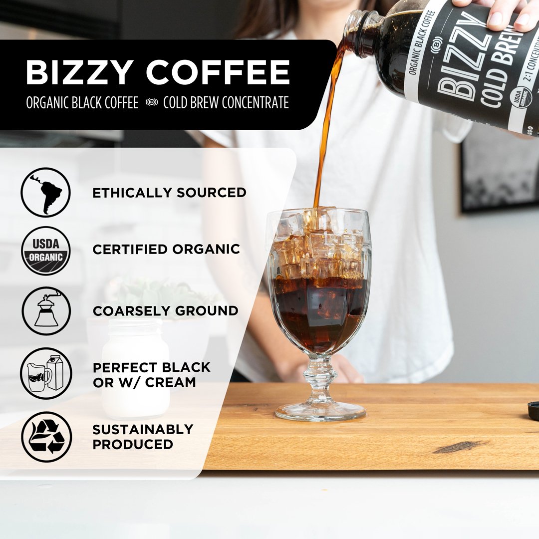 
                  
                    Bizzy-Organic-Cold-Brew-Coffee | Cold Brew Concentrate - 6 pack
                  
                