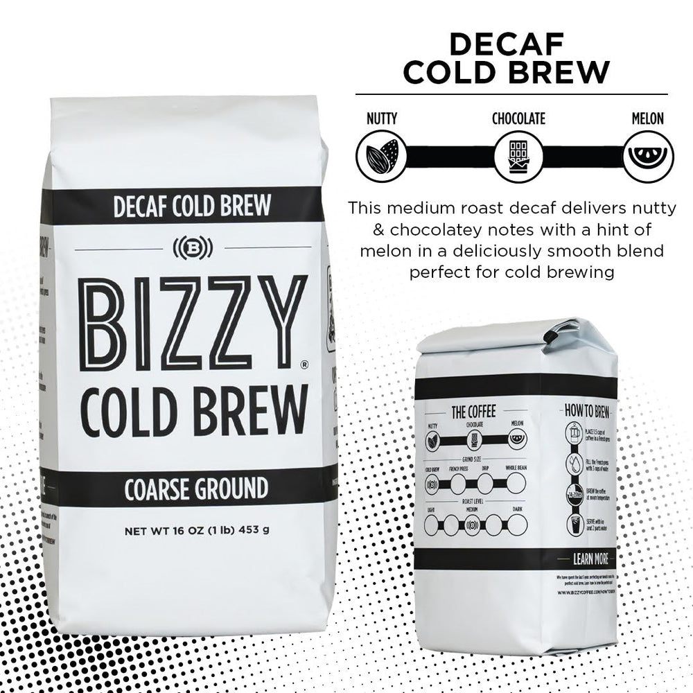 
                  
                    Bizzy-Organic-Cold-Brew-Coffee | Decaf | Medium Roast | 1 LB
                  
                