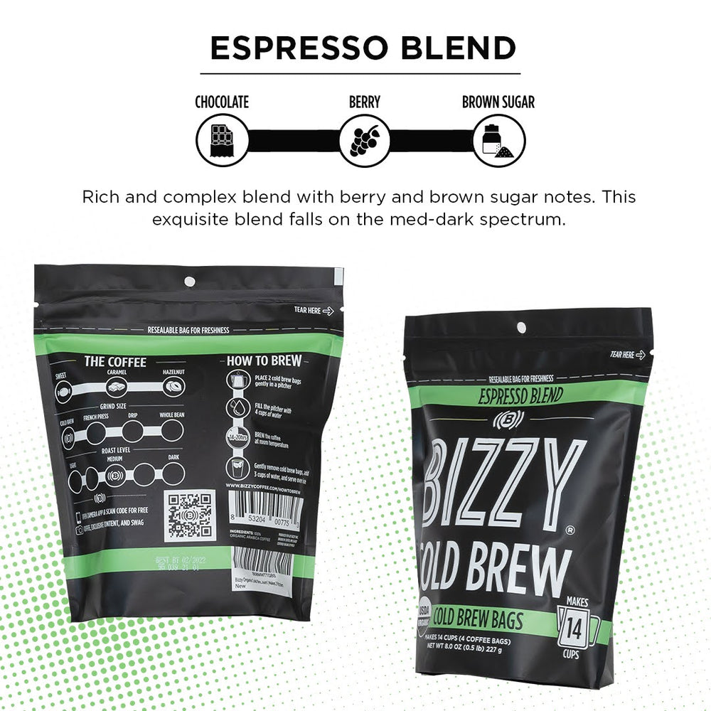 
                  
                    Bizzy-Organic-Cold-Brew-Coffee | Roaster's Choice | Variety 3-Pack | Brew Bags
                  
                