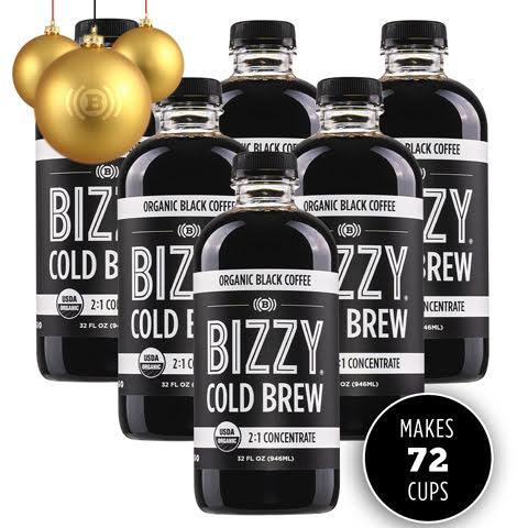 Bizzy-Organic-Cold-Brew-Coffee | Cold Brew Concentrate - 6 pack