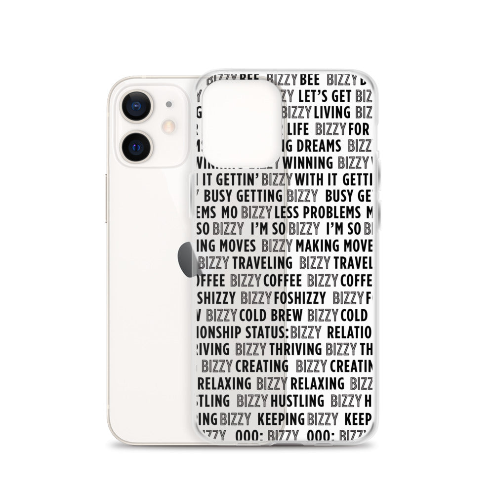 Bizzy Sayings iPhone Case - Clear