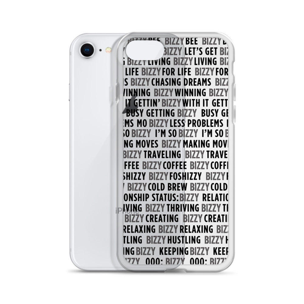 Bizzy Sayings iPhone Case - Clear