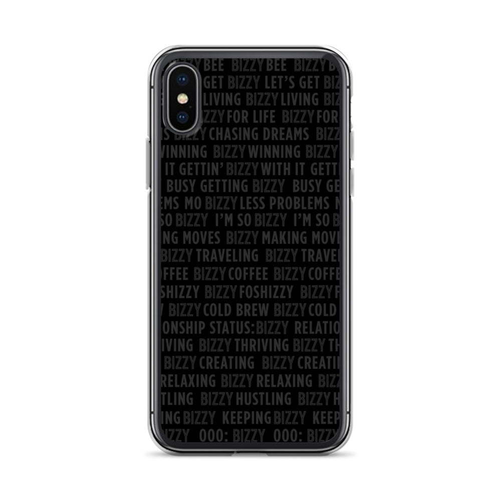 
                  
                    Bizzy Sayings iPhone Case - Black
                  
                
