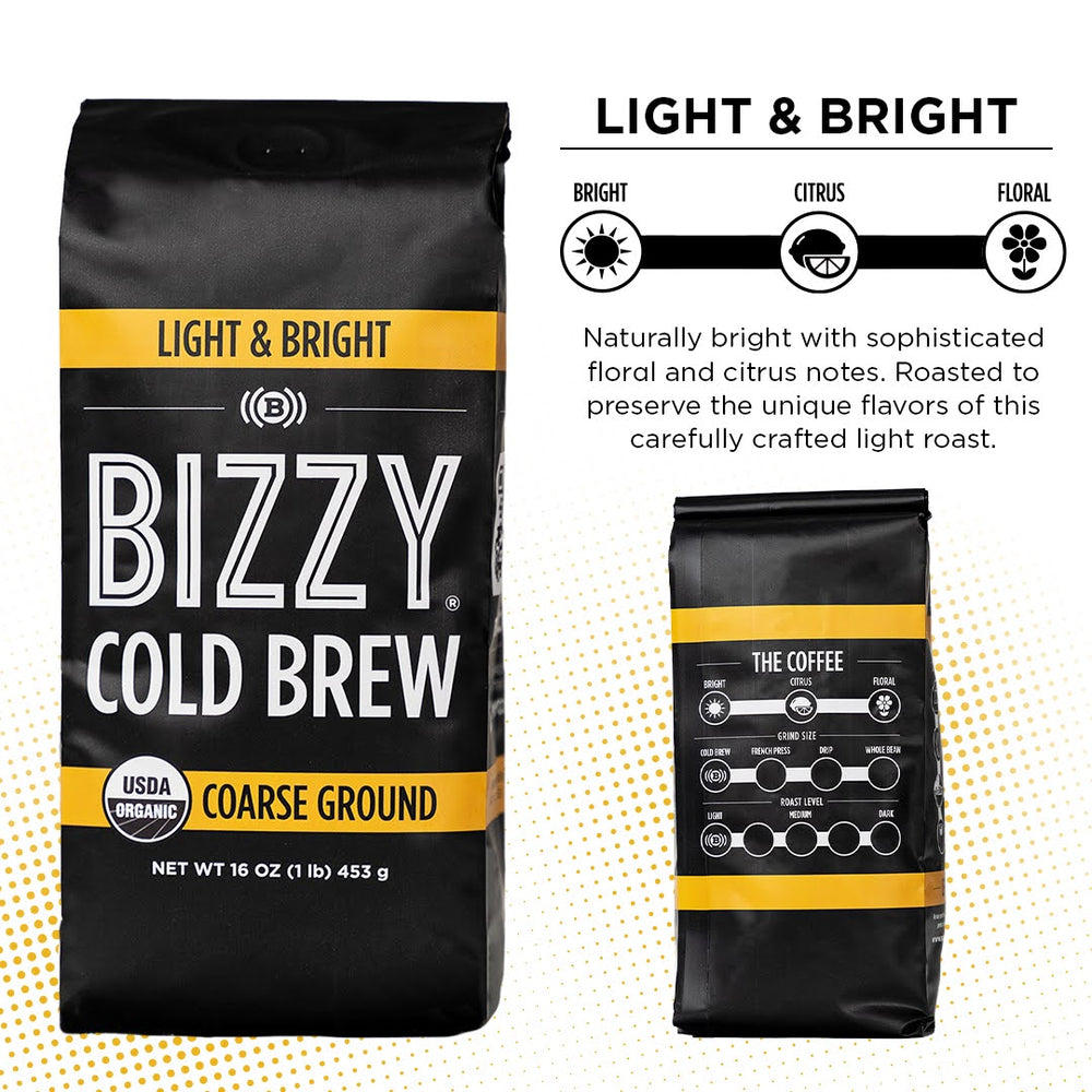 
                  
                    Bizzy-Organic-Cold-Brew-Coffee | Brewer's Choice | Variety 3-Pack | 3lbs Coarse Ground Coffee
                  
                