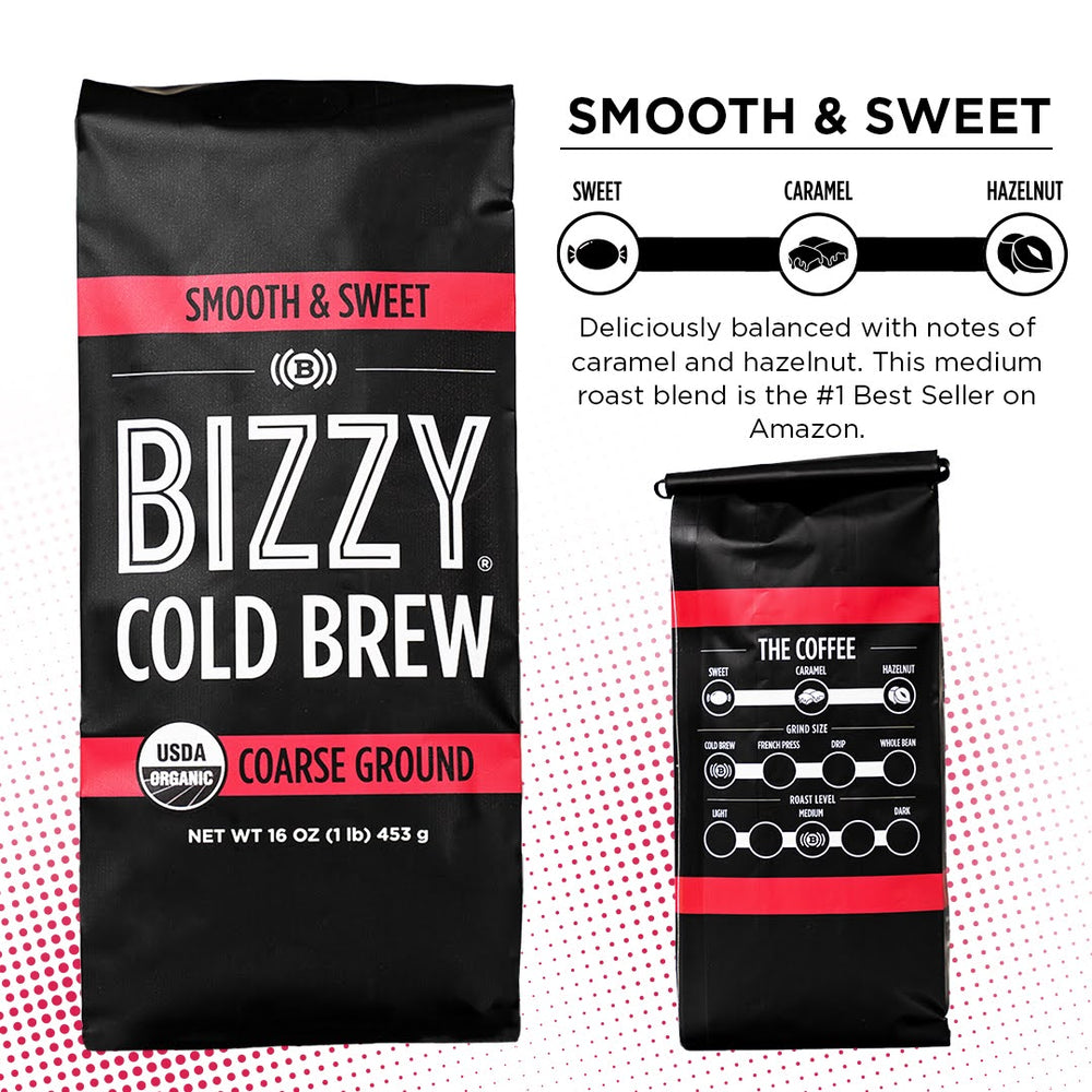 
                  
                    Bizzy-Organic-Cold-Brew-Coffee | Brewer's Choice | Variety 3-Pack | 3lbs Coarse Ground Coffee
                  
                